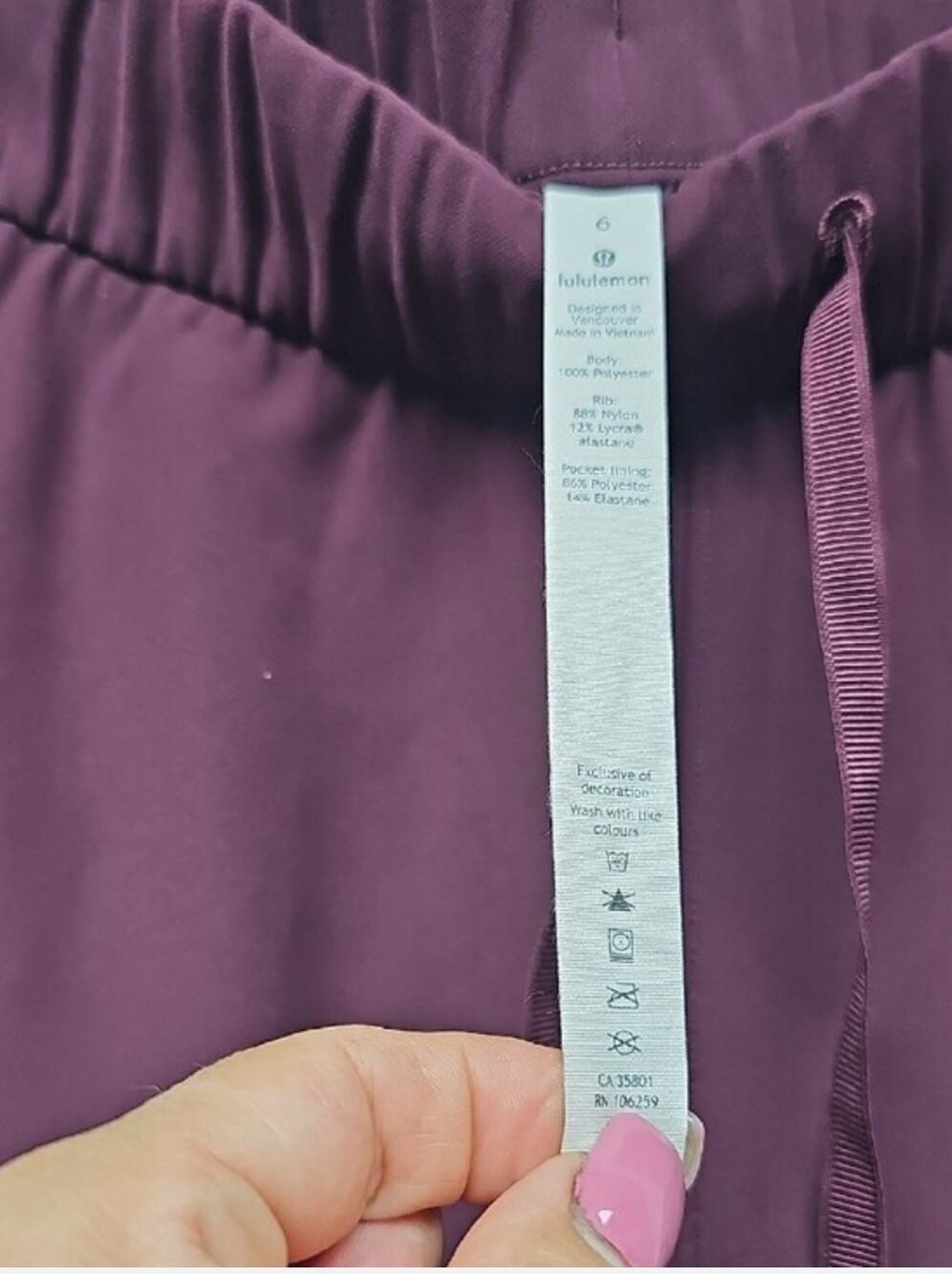 lululemon athletica Women's Jogger Pants in Plum - Picture 6 of 13